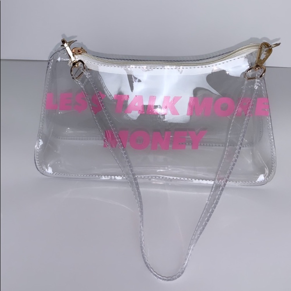“Less talk more money “ bag